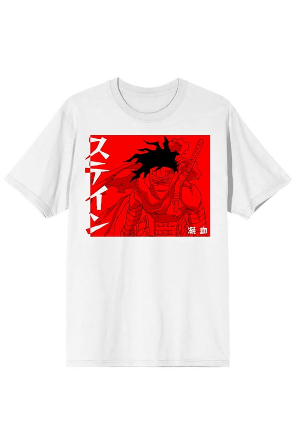 Stain & Iida My Hero Academia Anime Character Mens Black Shirt-S