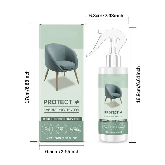 Stain Repellent Spray Fabric Protector Spray 100ml Stain Repellent Water Guard Sofa Carpet Protector Transparent Cover Household Surface Shield Sofa Protector