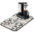 thumbnail image 1 of Stain-Resistant Coffee Mat for Coffee Maker & Espresso Machine (19.5x12in) - Super Absorbent Diatom Mud with Rubber Back Coffee Drying Mat Preserves Countertops & Enhances Coffee Preparation, 1 of 7