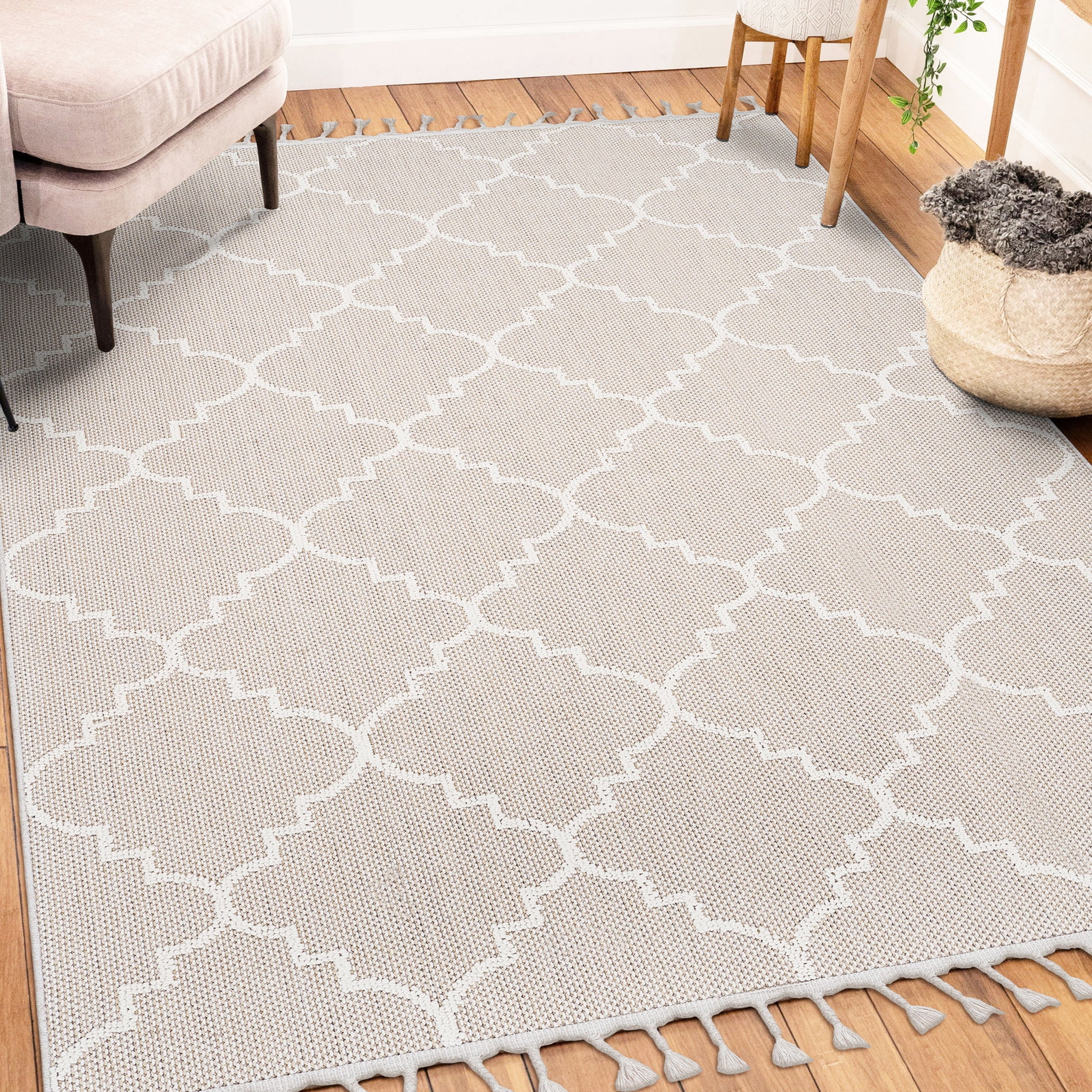 Image showcasing Stain-Resistant & Non-Shedding Polypropylene Rug+4X6 Size”-“Indoor ...