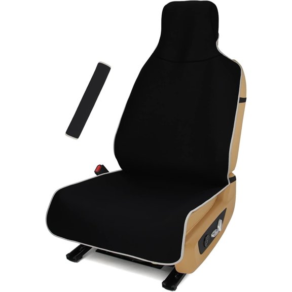 Stain Resistant Seat Cover for Automotive Van and SUVs Durable Neoprene Non-Slip Seat Protector with Quick Install Design for Gym Yoga Workout-Black