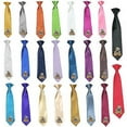 thumbnail image 1 of Stain Solid 23 Color Clip-on Sailor Bear Necktie Boys Formal Suits Newborn - 7, 1 of 5