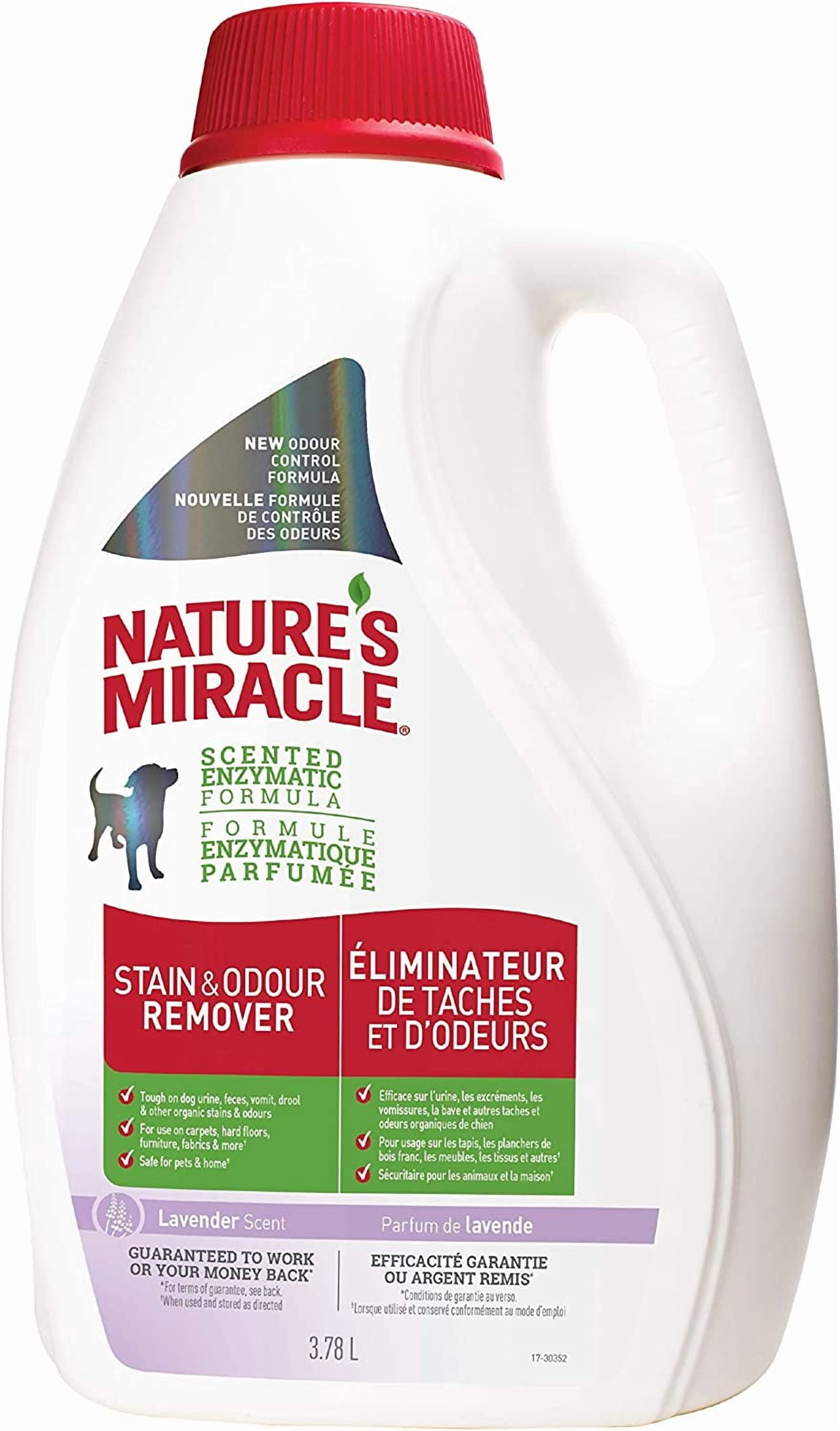 Stain and Odor Remover, Lavender Scent, 128 Fl Oz