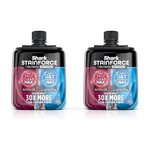 StainForce Dual-Formula Refill Cartridge, Value 2-pack, Stain & Odor Remover for Portable Cleaner, Carpet, Area Rug, Upholstery, Cars, 2x 16.9oz, BNDHXCM500