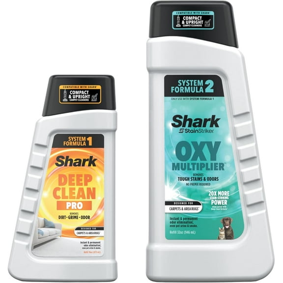 StainStriker Cleaning Solution Bundle for Portable Cleaners Carpet and Area Rug Formula Instantly Eliminates Odors Includes 32 oz OXY Multiplier and 16 oz Deep Clean Solution PXCMBUNDLE