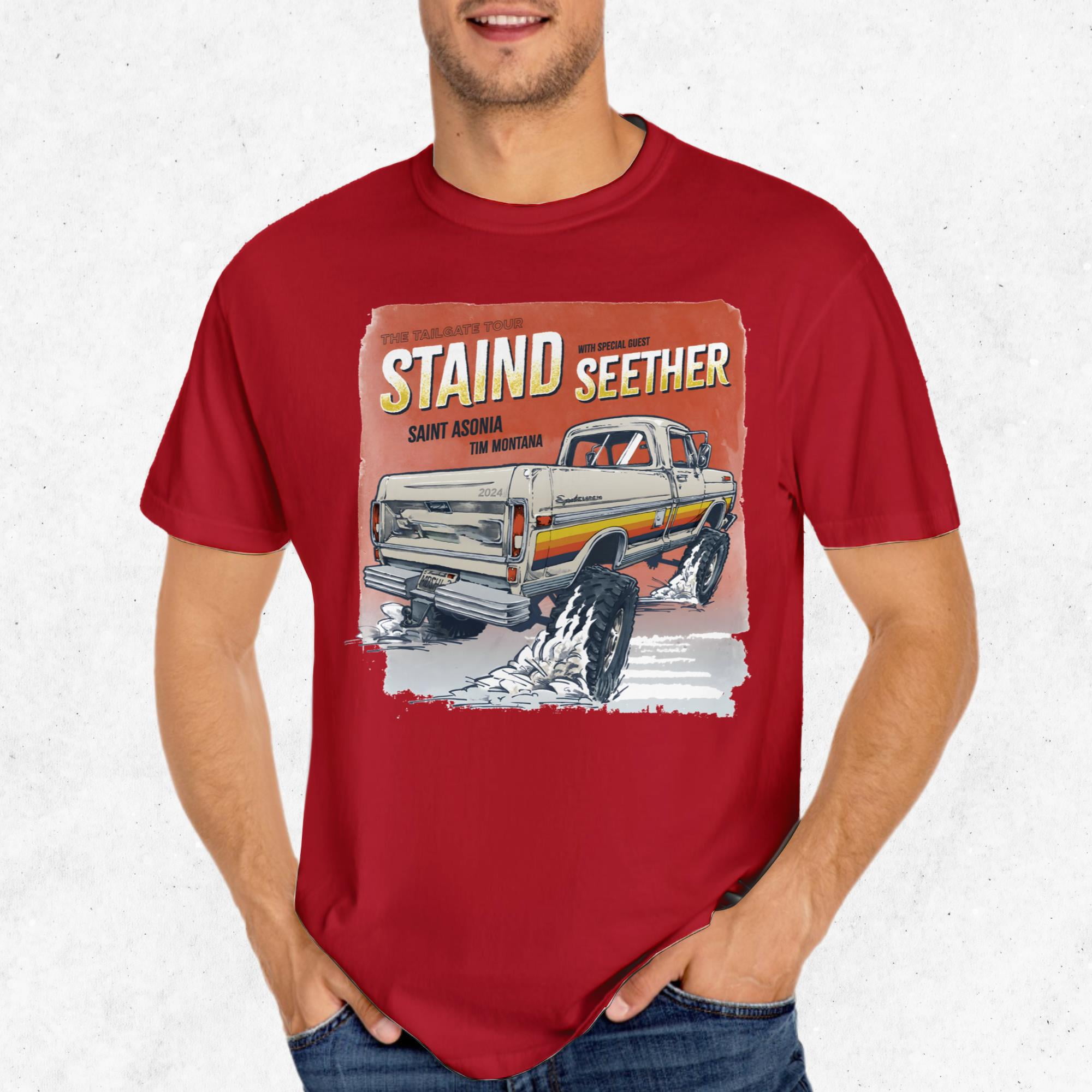 Seether T Shirt Beat Down Band Logo Official Mens Black S, image size:2000x2000