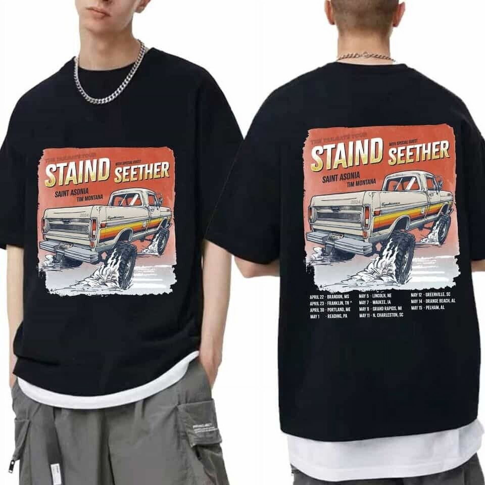 Staind Tailgate 2024 Tour Shirt, Staind 2024 Concert - Walmart.com