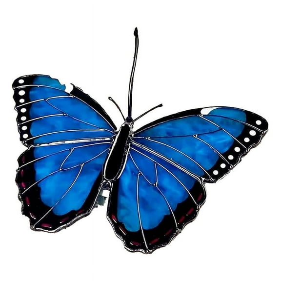 Stained Butterfly Sun Catcher Stain Glass Window Hanging Hanging Butterflies Sun Catcher for Car Butterfly Decorations C