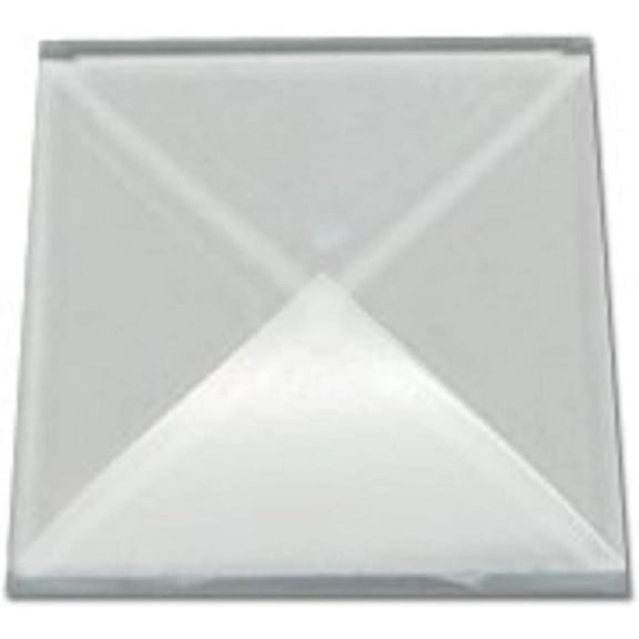 Stained Glass 1 x 1 Clear Square Bevels Pack of 10