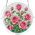 thumbnail image 1 of Stained Glass Acrylic Puzzle Suncatcher, DIY Hanging Ornament With Chain, Window Decor For Home & Garden, 1 of 8