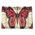 thumbnail image 1 of Stained Glass Butterfly Pattern 27"x24" Linen Look Cafe Curtain Set with Privacy and UV Protection, 1 of 8