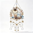thumbnail image 1 of Stained Glass Cat Wind Chime, Bohemian Acrylic Suncatcher Wind Chime, Garden Chimes Window Light Catcher for Garden Porch Patio Balcony Tree Yard (1PC, A), 1 of 7
