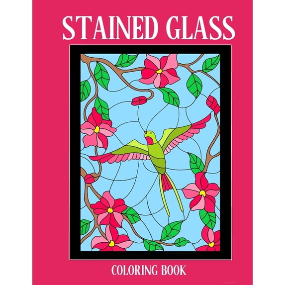 Nine Muses Coloring Books: Stained Glass Coloring Book: Stress Relieving Designs for Kids and Adults (Paperback)