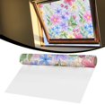 thumbnail image 1 of Stained Glass Floral Window Film,17X78" Static Cling Decorative Window Sticker, Colorful Flower Privacy Window Covering, Non-Adhesive Window Decor Film, Botanical Pattern Sun Catcher Window Vinyl, 1 of 5