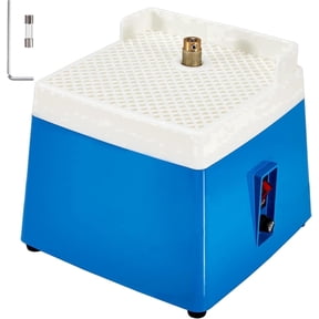 FOUR E's Scientific Stained Glass Grinder, 4200 RPM Mini Glass Grinder Machine with 2-Level Grinding Table, 5/8" & 1/8" Grinder Bits