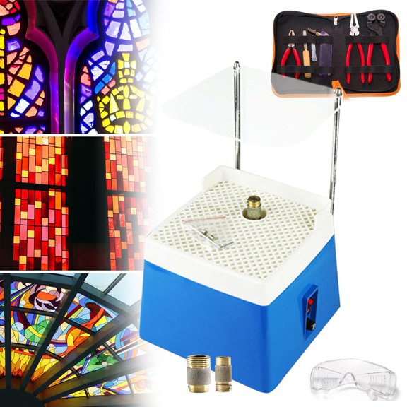 Stained Glass Grinder - Glass Start-up Tool Set, Free 5/8'' & 1'' Grinder Bits Included,Glass Art Grinding Shaping Machine, for Diamond Ceramic Shell Art DIY