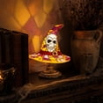 thumbnail image 1 of Stained Glass Halloween witch hat Table Lamp, Jack-O-Lantern Night Light, Vintage Style, USB Powered, Desktop Decorative Ornament (witch hat), 1 of 7