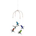 thumbnail image 1 of Evergreen Beautiful Springtime Stained Glass Hanging Hummingbird Mobile - 9x9x17 in, 1 of 1