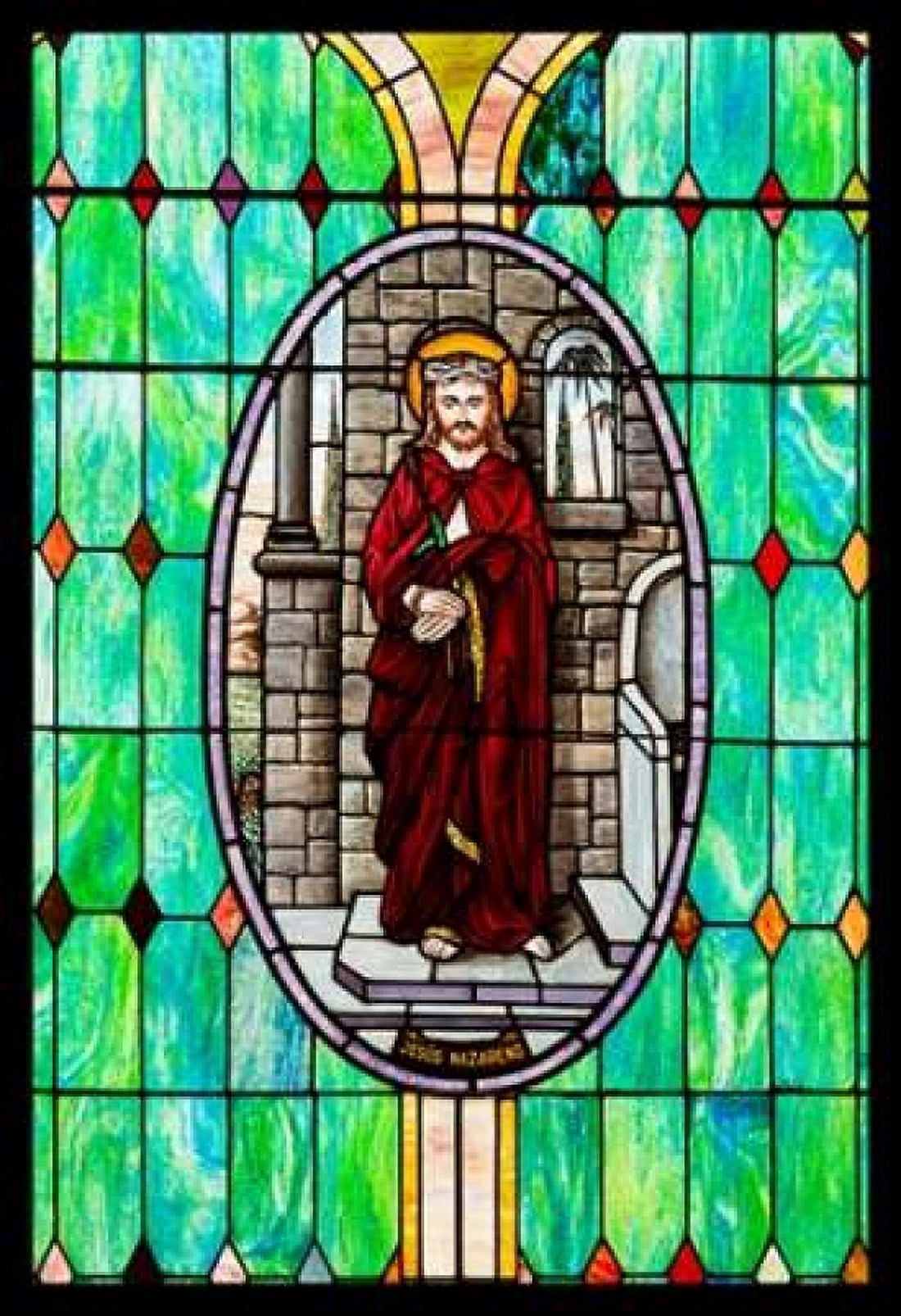 Stained Glass III Canvas Art - Kathy Mahan (20 x 28)