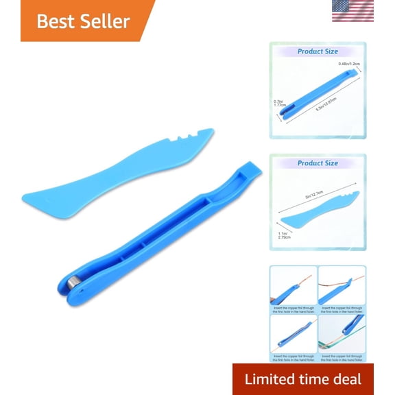Stained Glass Kit Copper Foil Tools Hand Foiler for Crafting Easy Application