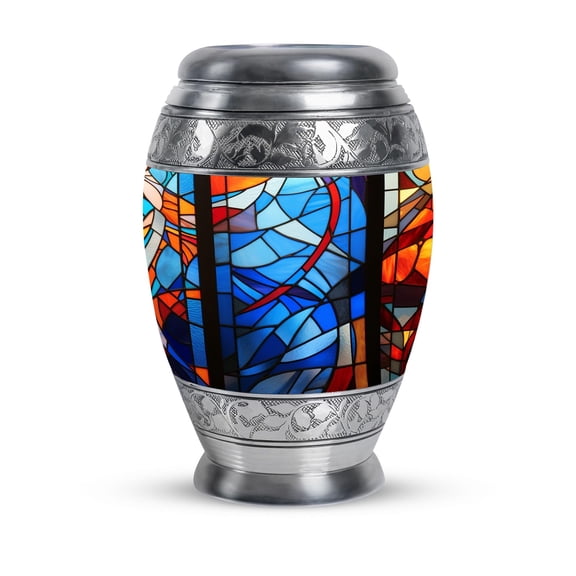 Stained Glass Mini Urns for Human Ashes, Urn for Ashes Adult Male, Urn for Ashes for Women, Decorative Urns, Funeral Cremation Urns, Small Urns for Human Ashes Keepsake (Size - 3inch, 1 Pcs)