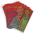 thumbnail image 1 of Stained Glass Nativity Religious Christmas Greeting Cards | 10 Pack Bulk Set (4x6), 1 of 6