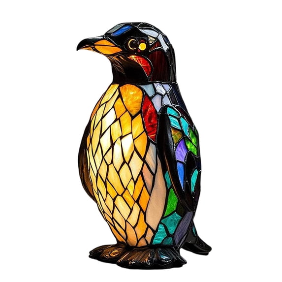 Stained Glass Poodle Lamp Colorful Style Dog Night Light for Home Decor, Bedroom, Living Room, Gift Idea