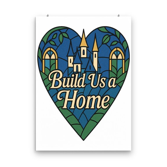 Stained Glass Poster - Wall Decor for Romantic Bedroom