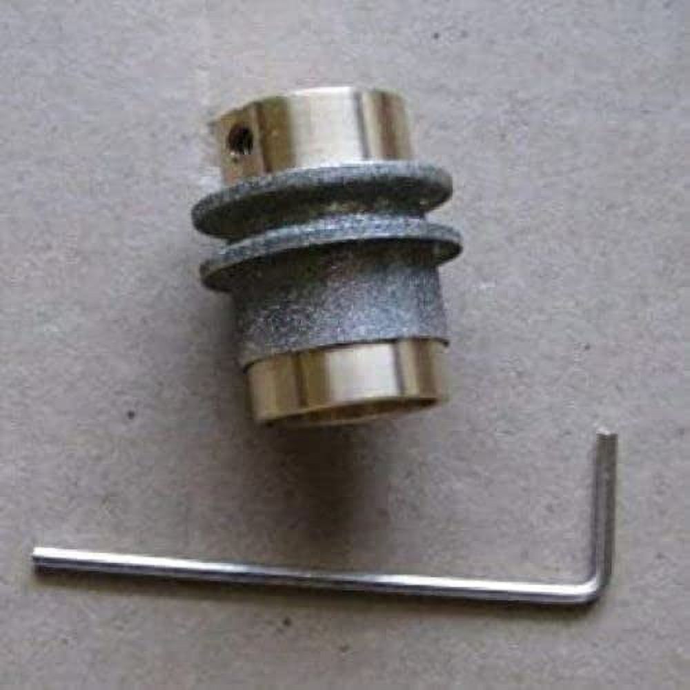 Stained Glass Ripple Reducing Grinder Bit Regular Grit Brass