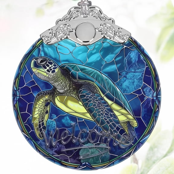 Stained Glass Sea Turtle Ornament, Christmas Ornament, Christmas Ornaments for Tree, Heirloom Keepsake, Gift Exchange, Gift Idea, Bauble Present