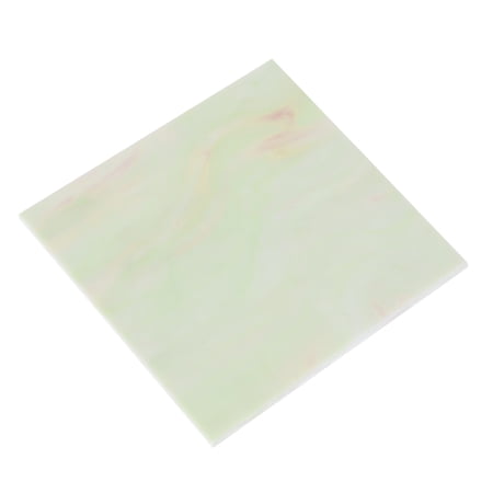Stained Glass Sheet Mosaic Tile 3.9 Inch x 3.9 Inch Rose Red, Stained Glass Sheets for Crafts Project
