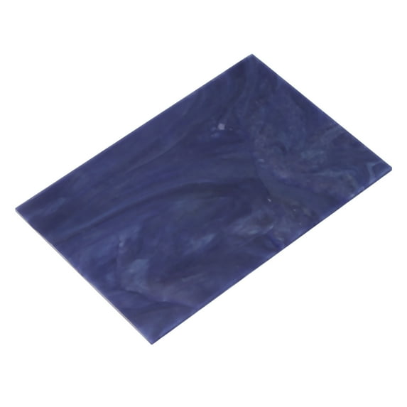 Stained Glass Sheet Mosaic Tile 5.9 Inch x 3.9 Inch Deep Blue, Stained Glass Sheets for Crafts Project