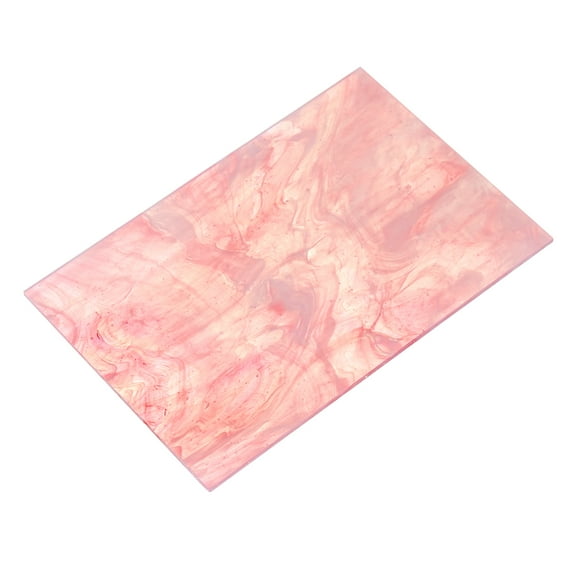 Stained Glass Sheet Mosaic Tile 5.9 Inch x 3.9 Inch Light Pink, Stained Glass Sheets for Crafts Project