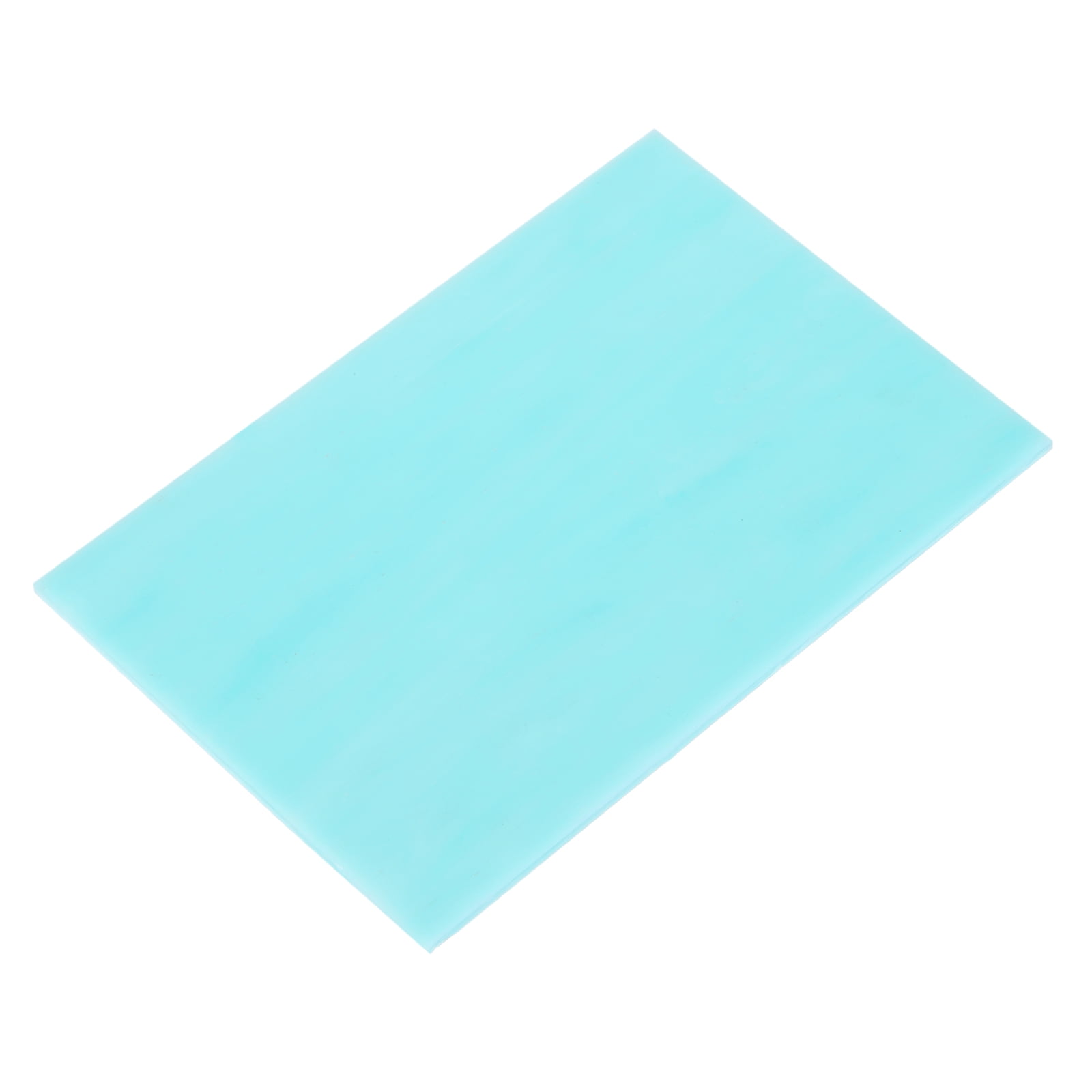 Stained Glass Sheet Mosaic Tile 5.9 Inch x 3.9 Inch Sky Blue, Stained Glass Sheets for Crafts Project