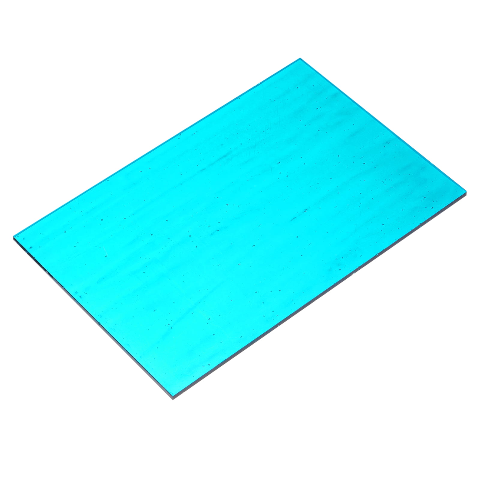 Stained Glass Sheet Mosaic Tile 7.9 Inch x 5.9 Inch Blue, Stained Glass Sheets for Crafts Project