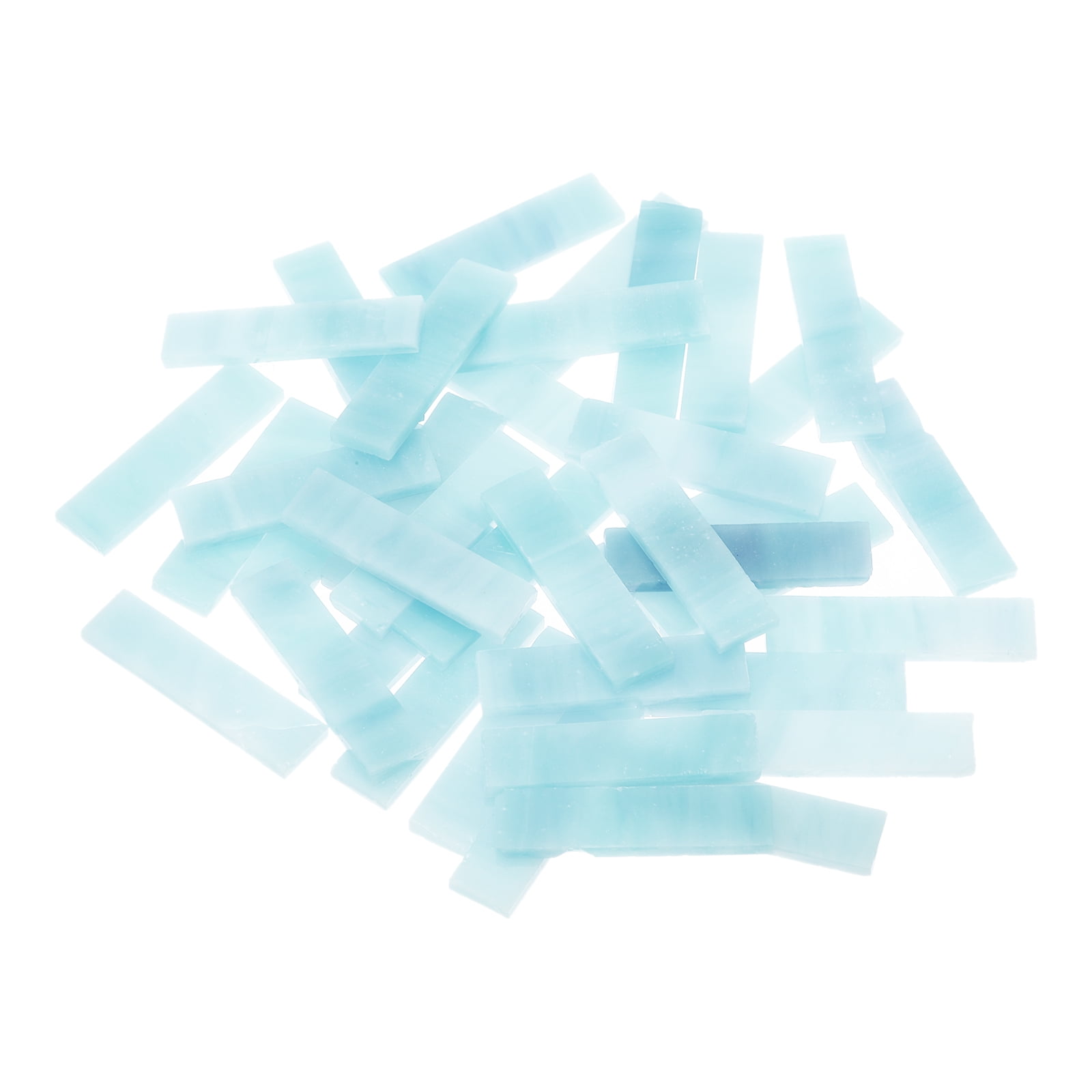 Stained Glass Strip, Light Blue Mosaic Tiles 200g/7.05 oz