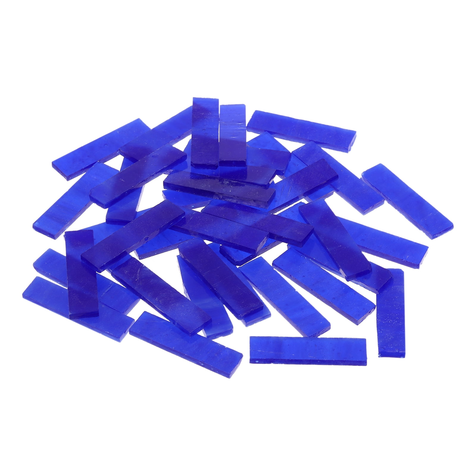 Stained Glass Strip, Sapphire Blue Mosaic Tiles 200g/7.05 oz