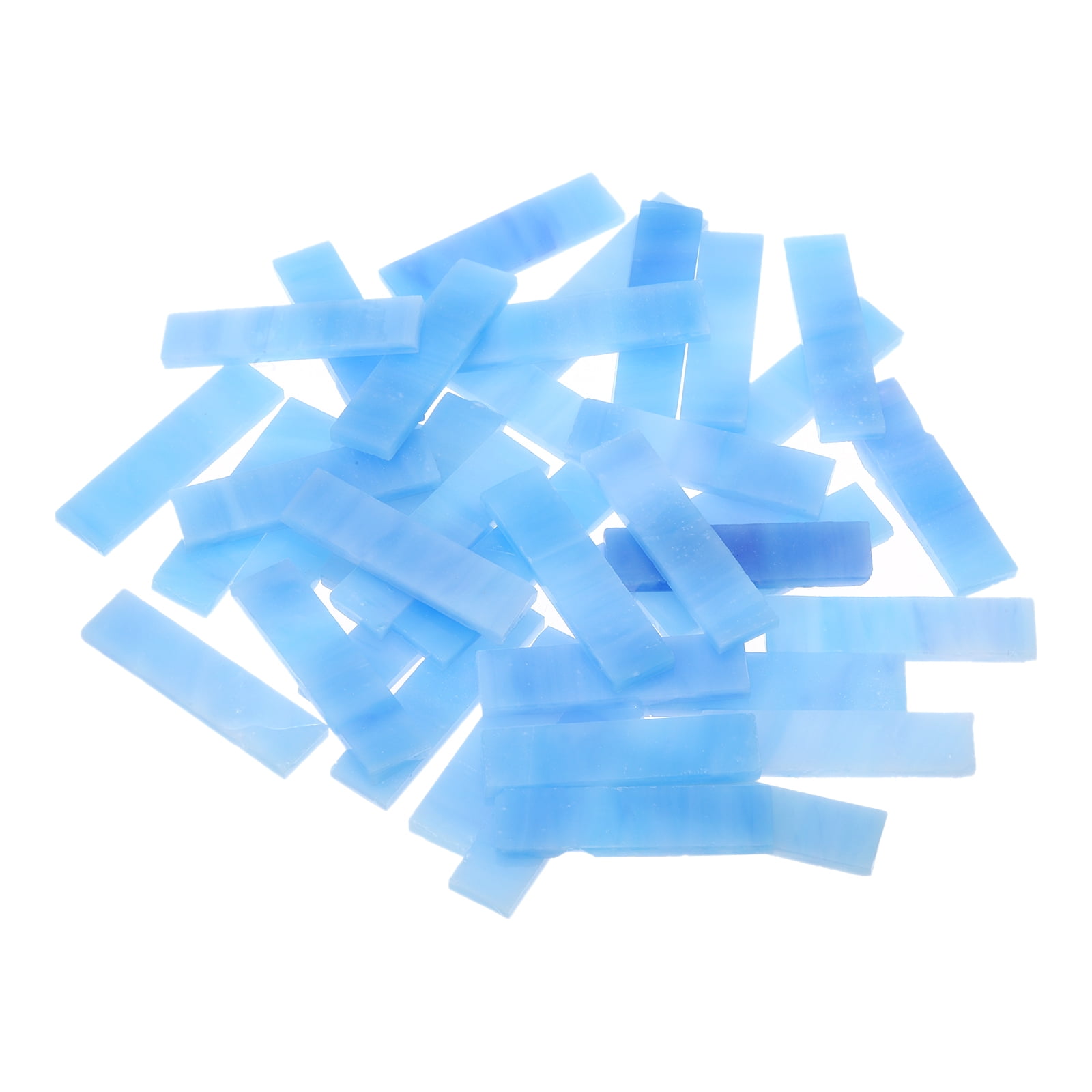 Stained Glass Strip, Sky Blue Mosaic Tiles 300g/10.58 oz