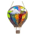 thumbnail image 1 of Stained Glass Style Hot Air Balloon Acrylic Pendant, 2D Flat Hanging Ornament for Window Wall and Festive Home Decoration, Vibrant Party Prop, 1 of 6
