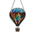 thumbnail image 1 of Stained Glass Style Hot Air Balloon Acrylic Pendant, 2D Flat Hanging Ornament for Window Wall and Festive Home Decoration, Vibrant Party Prop, 1 of 6