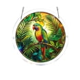 thumbnail image 1 of Stained Glass Style Suncatcher Window Hanging Acrylic Puzzle Ornament 8 Inch Decorative Sun Catcher Bird Scenery Art Home Wall Decor 1 Pack, 1 of 6