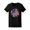 thumbnail image 1 of Stained Glass Style USA American Flag T-Shirt - Image by Shutterstock, Female x-Large, 1 of 2