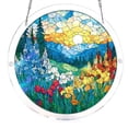 thumbnail image 1 of Stained Glass Suncatcher 2D Puzzle, Acrylic Window Hanging DIY Kit, Chain Ornament for Garden Home, 1 of 3