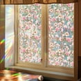 thumbnail image 1 of Stained Glass Window Film,Static Cling Window Privacy Film Decorative UV Sun Blocking Non-Adhesive Glass Window Covering for Home Bathroom, 15.6"x39.4", 1 of 9