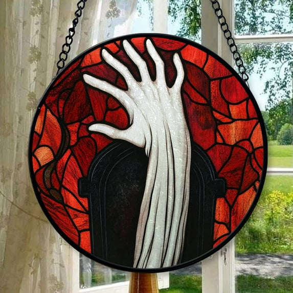 Stained Glass Window Hanging Customized Christmas Ornament Gift Mother’s Day Keepsake Valentine’s Day Decor Festival Gift Ornament Keepsake 2025