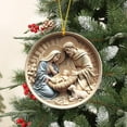 thumbnail image 1 of Stained Glass Window Hanging,Stained Glass Ornament, Nativity Scene Window Decor, Outdoor or Indoor, Gifts for Women, 1 of 5