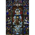 thumbnail image 1 of Stained Glass Window In Chartres Cathedral Poster Print, 1 of 2