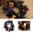 Stained Glass Wreath Candlestick Decoration Wreath Ring Ornaments