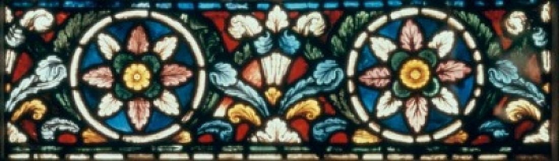 Stained Glass c 1220 Artist Unknown Canterbury Cathedral Kent England Canvas Art - (24 x 36)