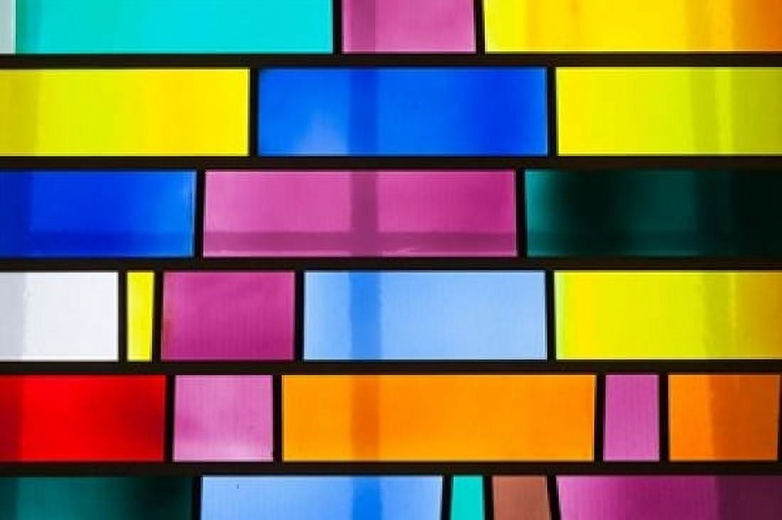 Stained Glass in Boulogne sur Mer Canvas Art - Walter Bibikow DanitaDelimont (28 x 19)